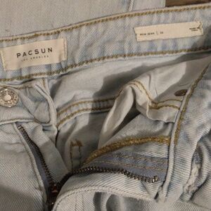 PacSun Two-Tone Ankle Jeans in Black and Light Gray